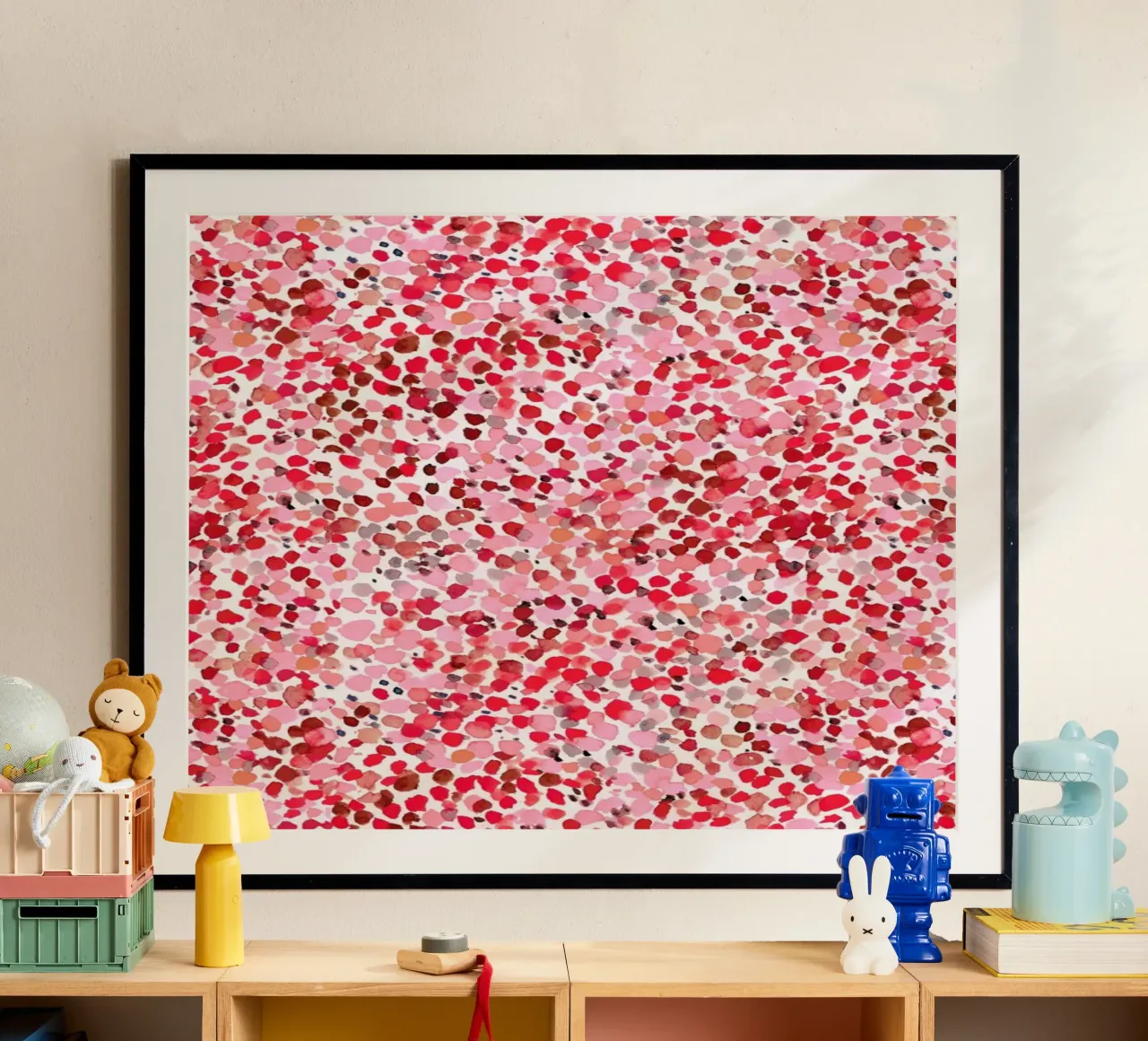 Lighthearted Sweetheart poster con telaio in legno da Jacqueline Maldonado