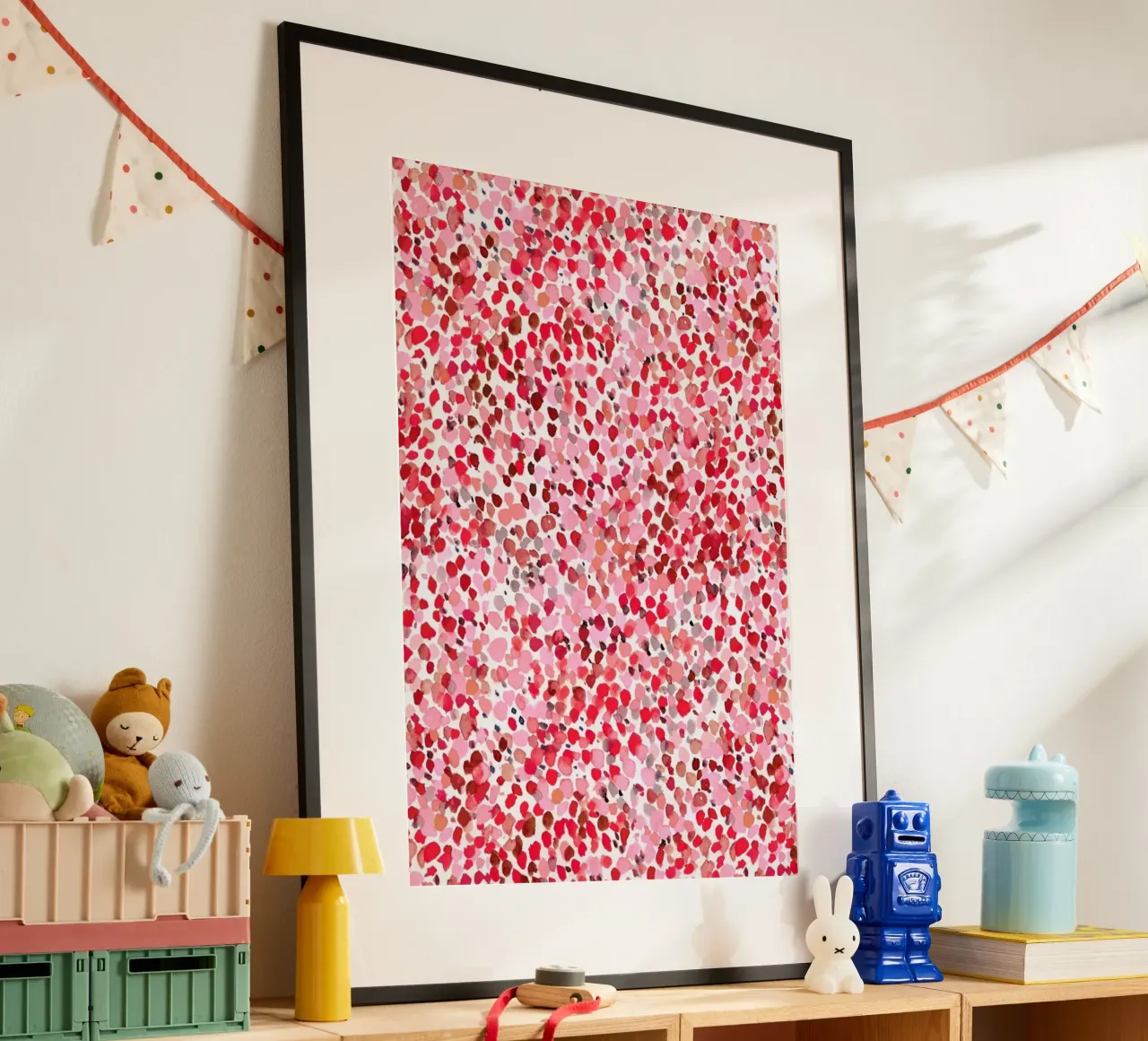 Lighthearted Sweetheart poster con telaio in legno da Jacqueline Maldonado