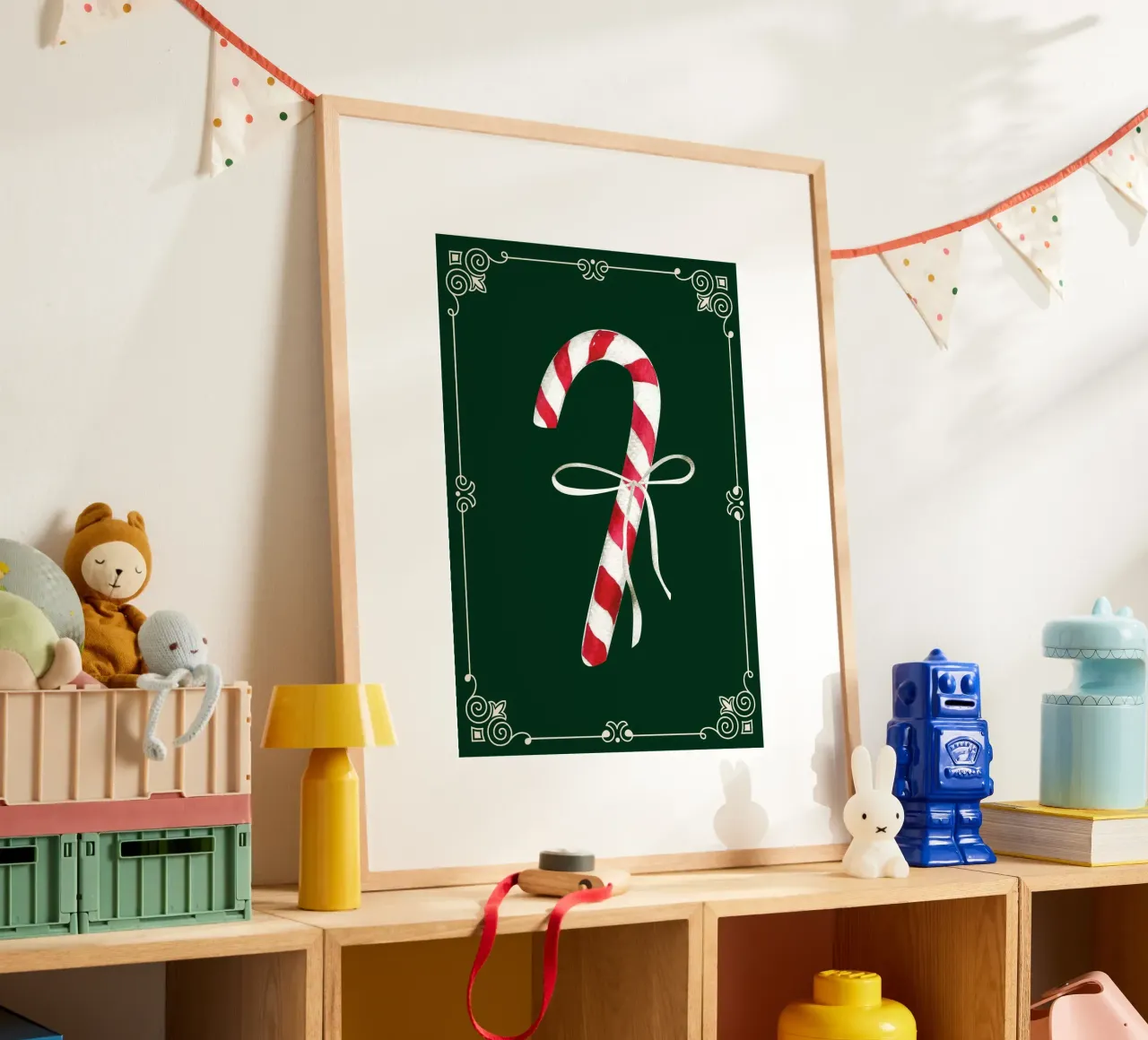 Zuckerstange poster with plastic frame by Luna & Noctua