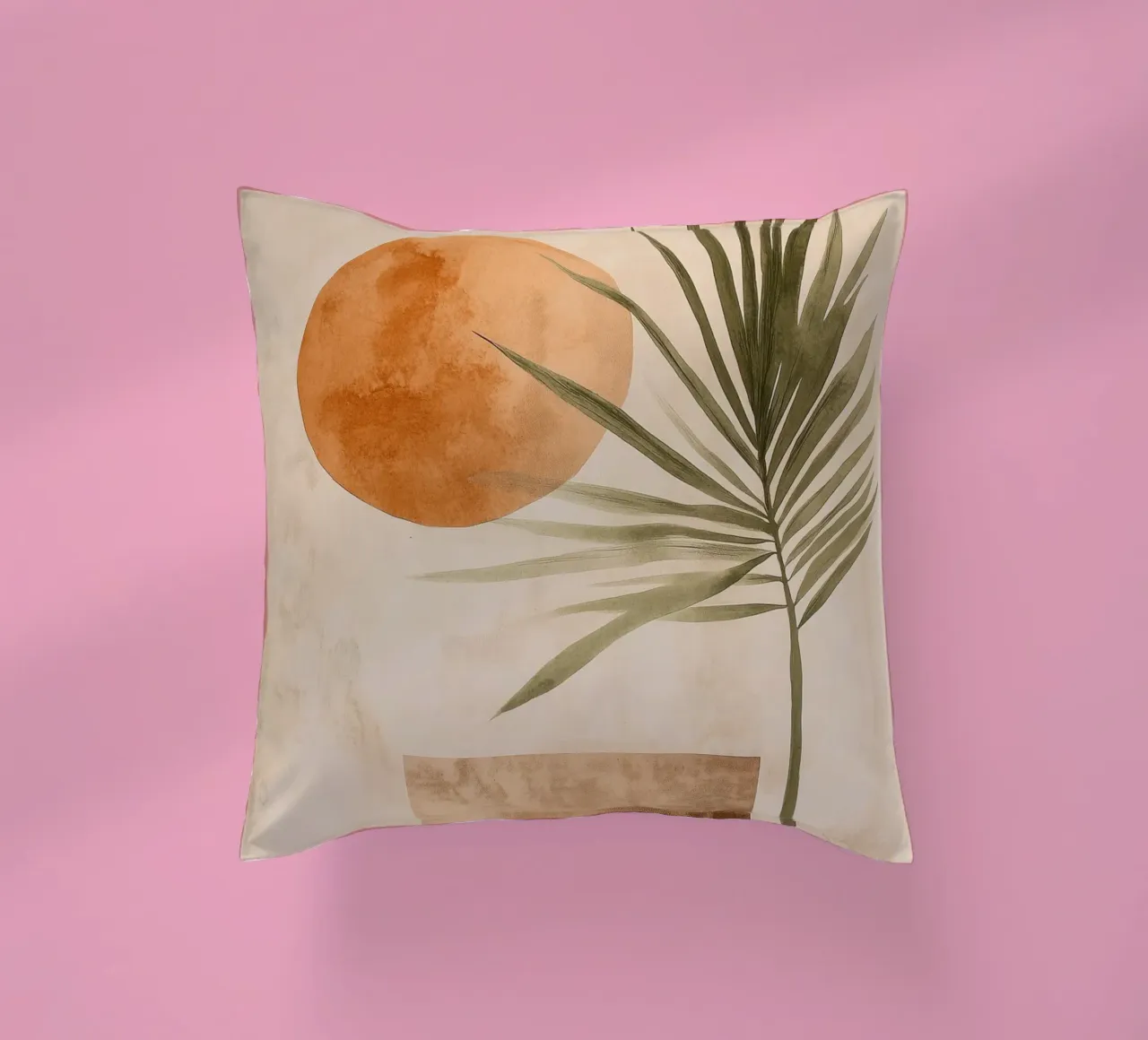 Palm Leaf And Sun cuscino da treechild