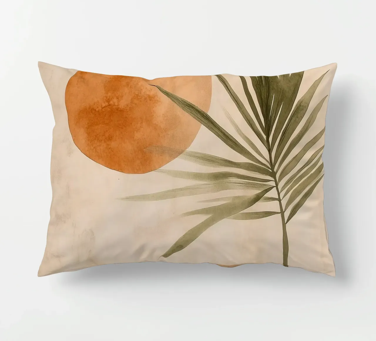 Palm Leaf And Sun cuscino da treechild