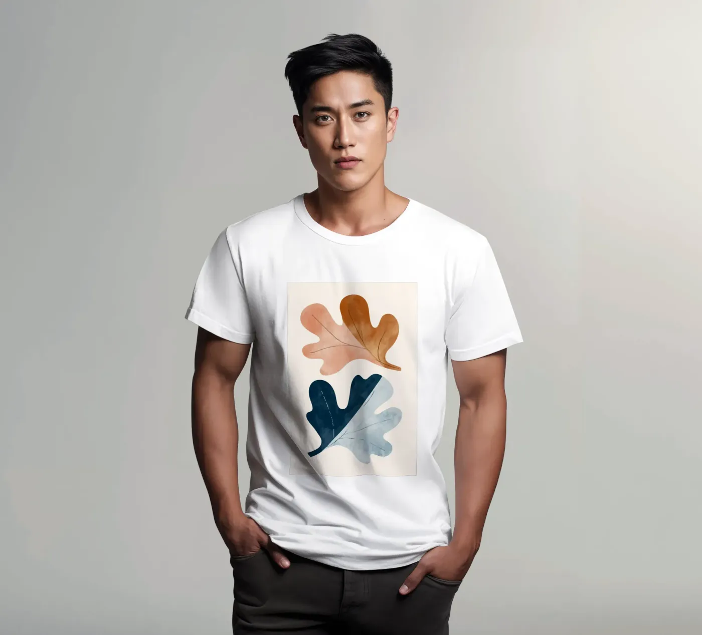 Two Leafs t-shirt da treechild