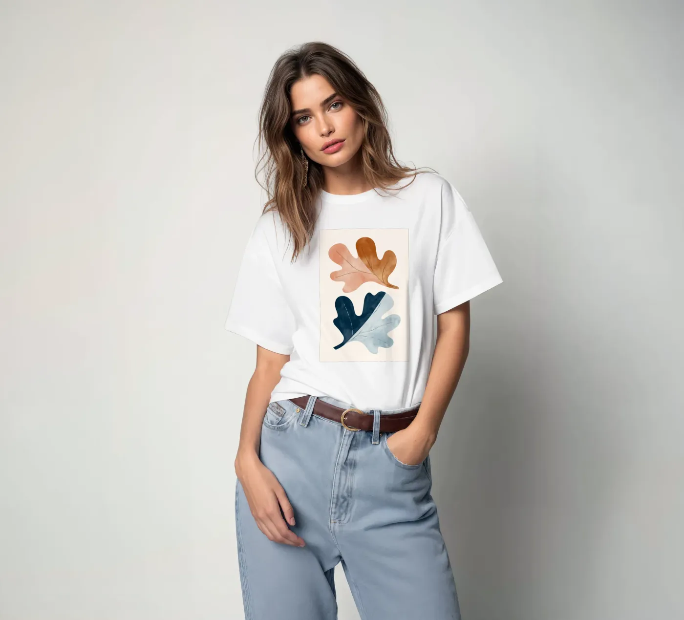 Two Leafs t-shirt da treechild