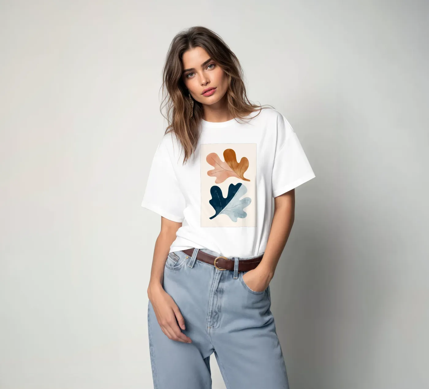 Two Leafs t-shirt da treechild