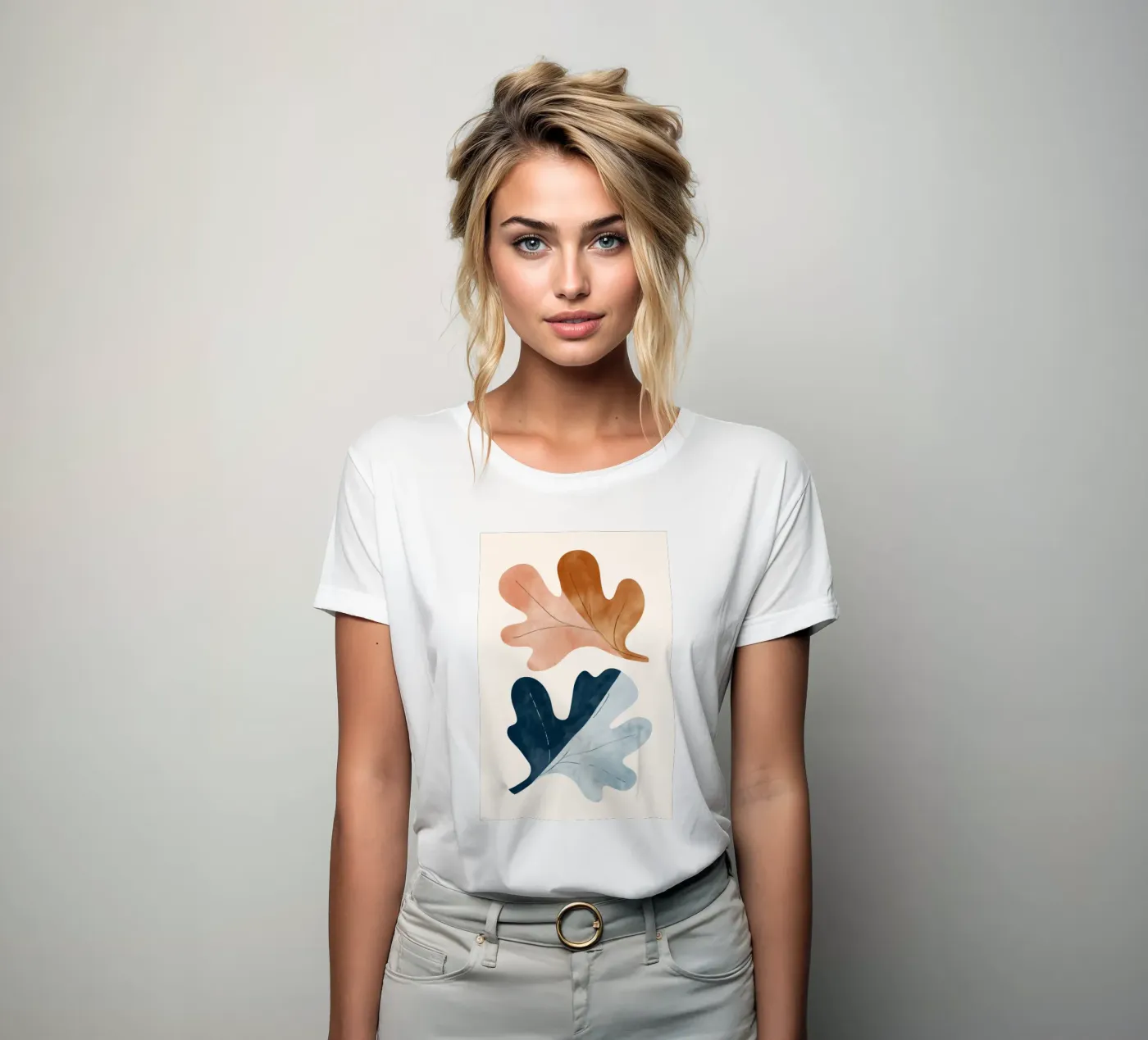Two Leafs t-shirt da donna da treechild