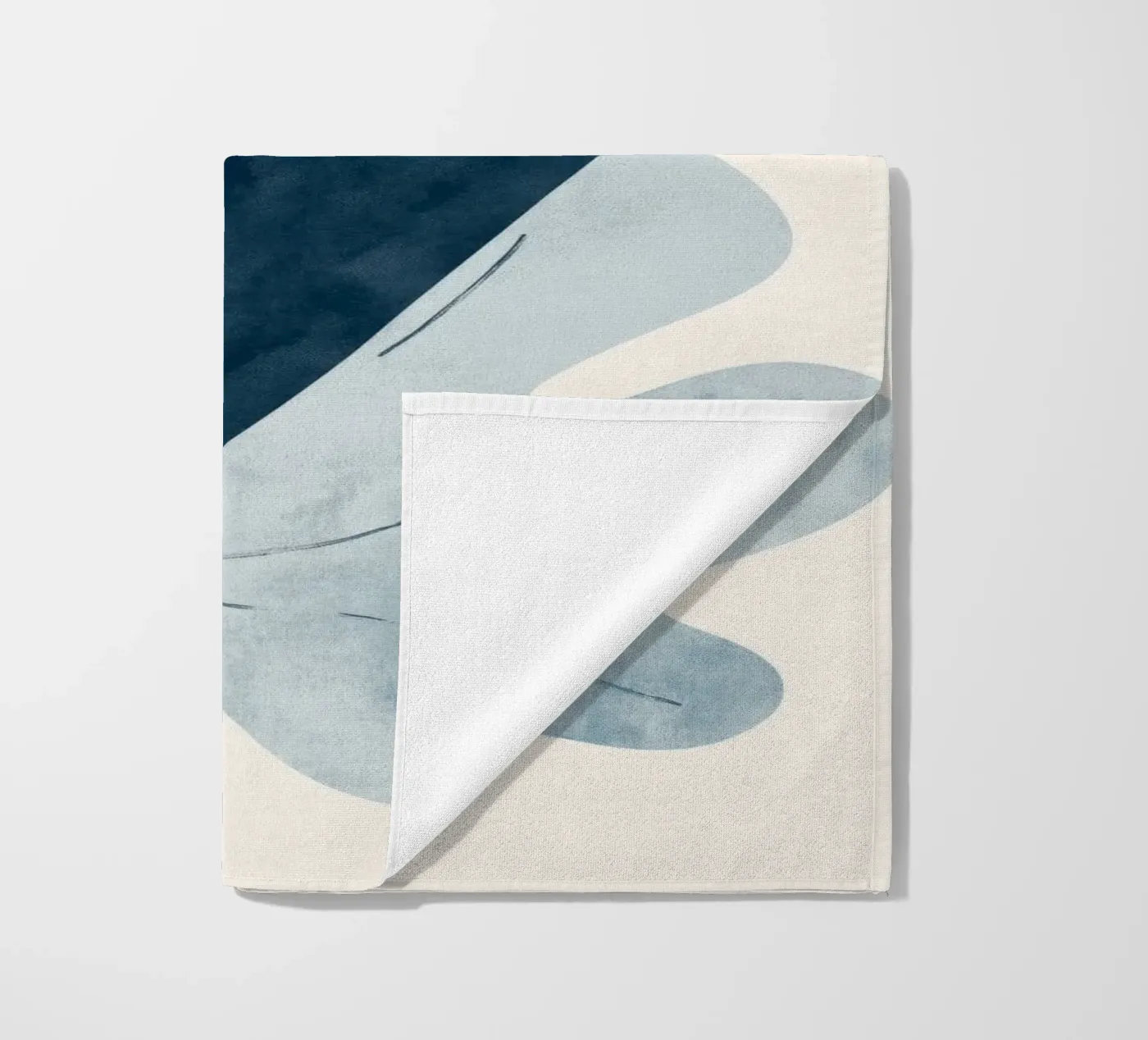 Two Leafs beach towel by treechild