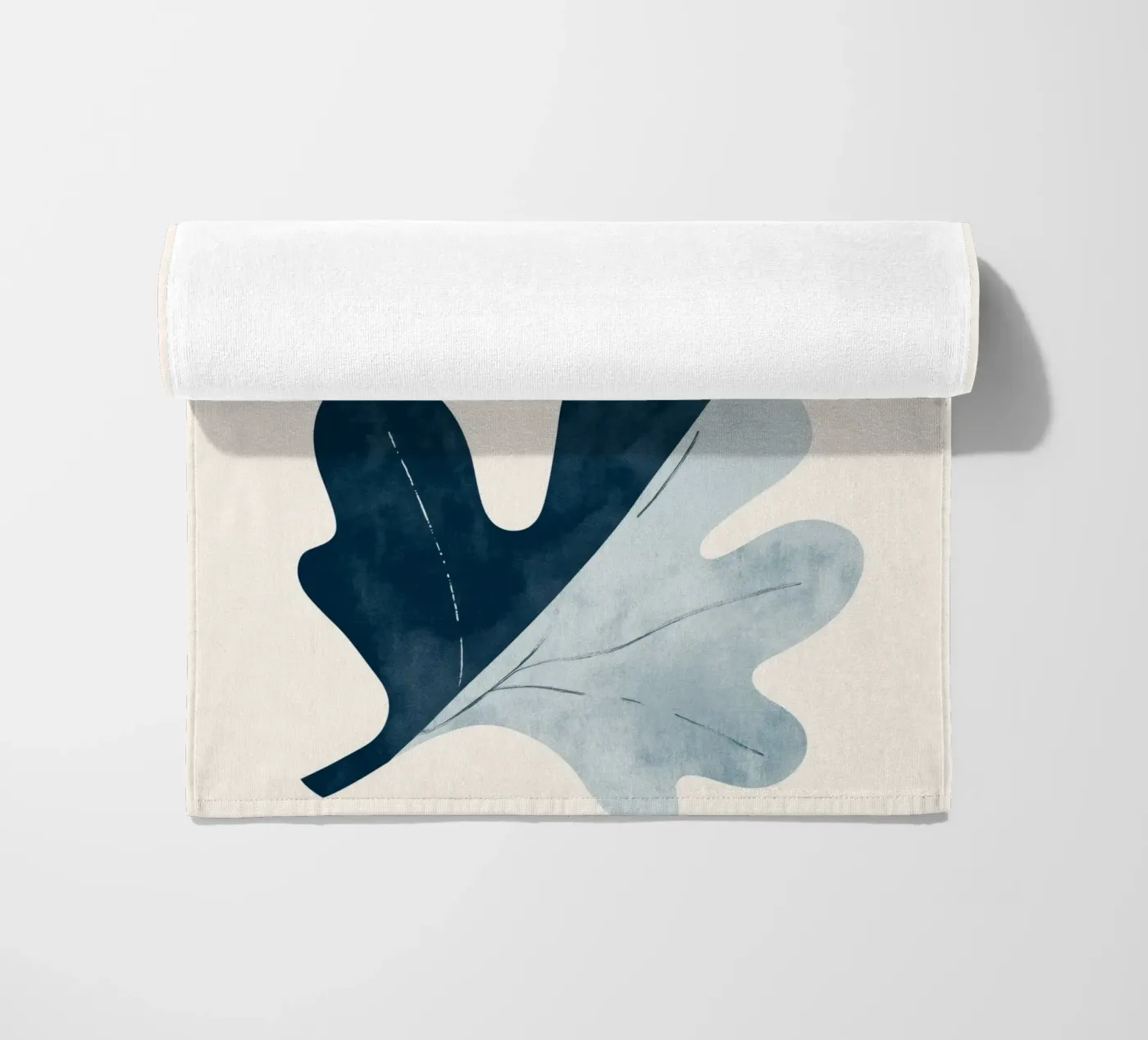 Two Leafs beach towel by treechild