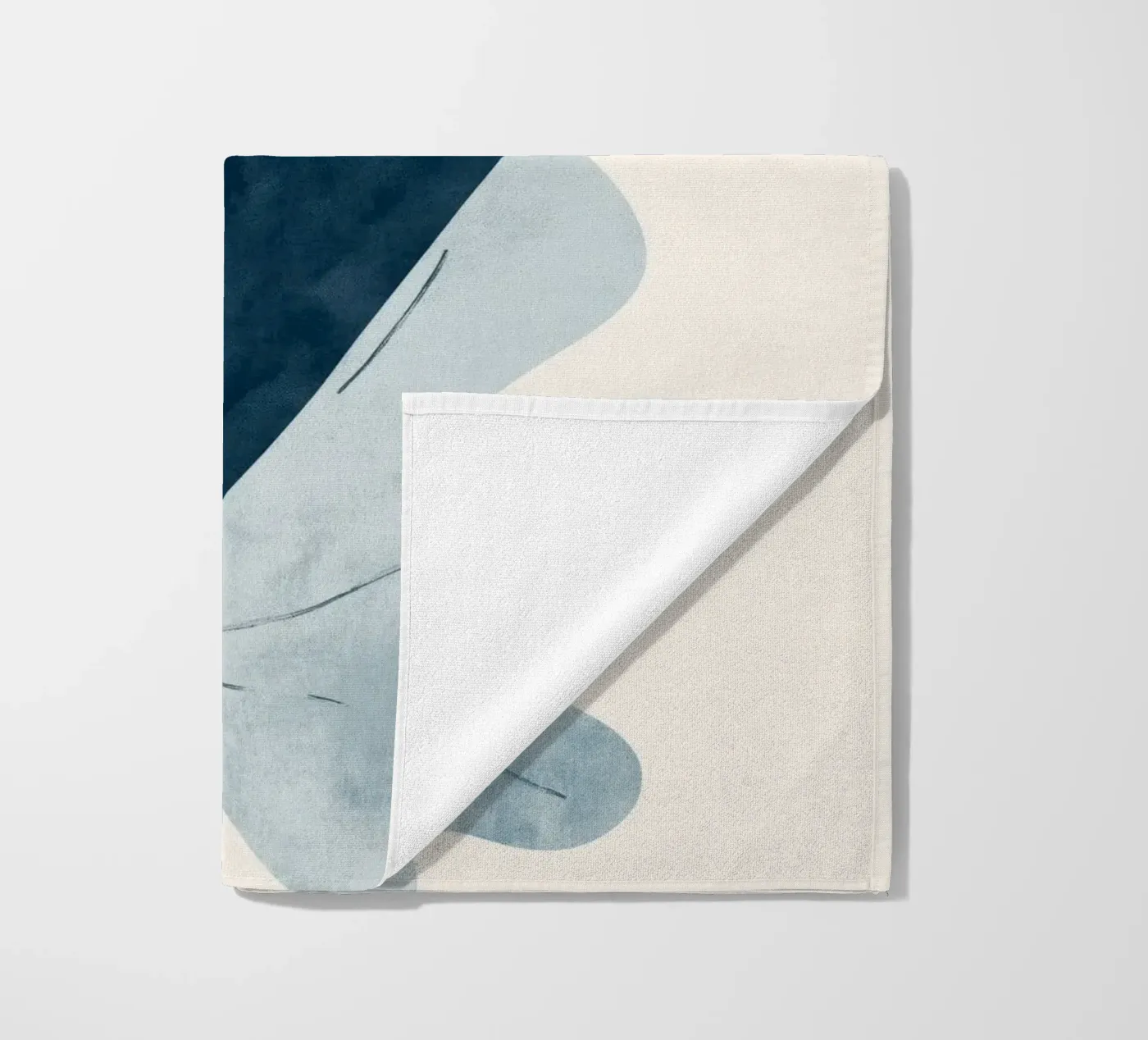Two Leafs beach towel by treechild