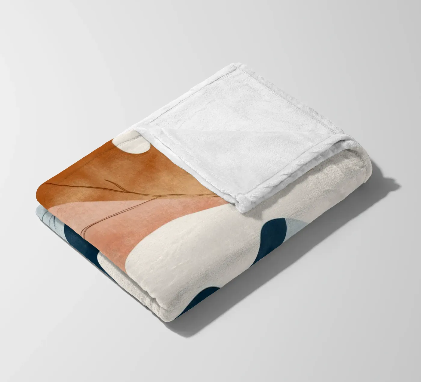 Two Leafs Fleecedecke von treechild