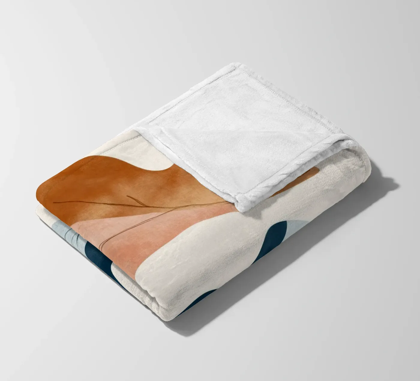 Two Leafs Fleecedecke von treechild