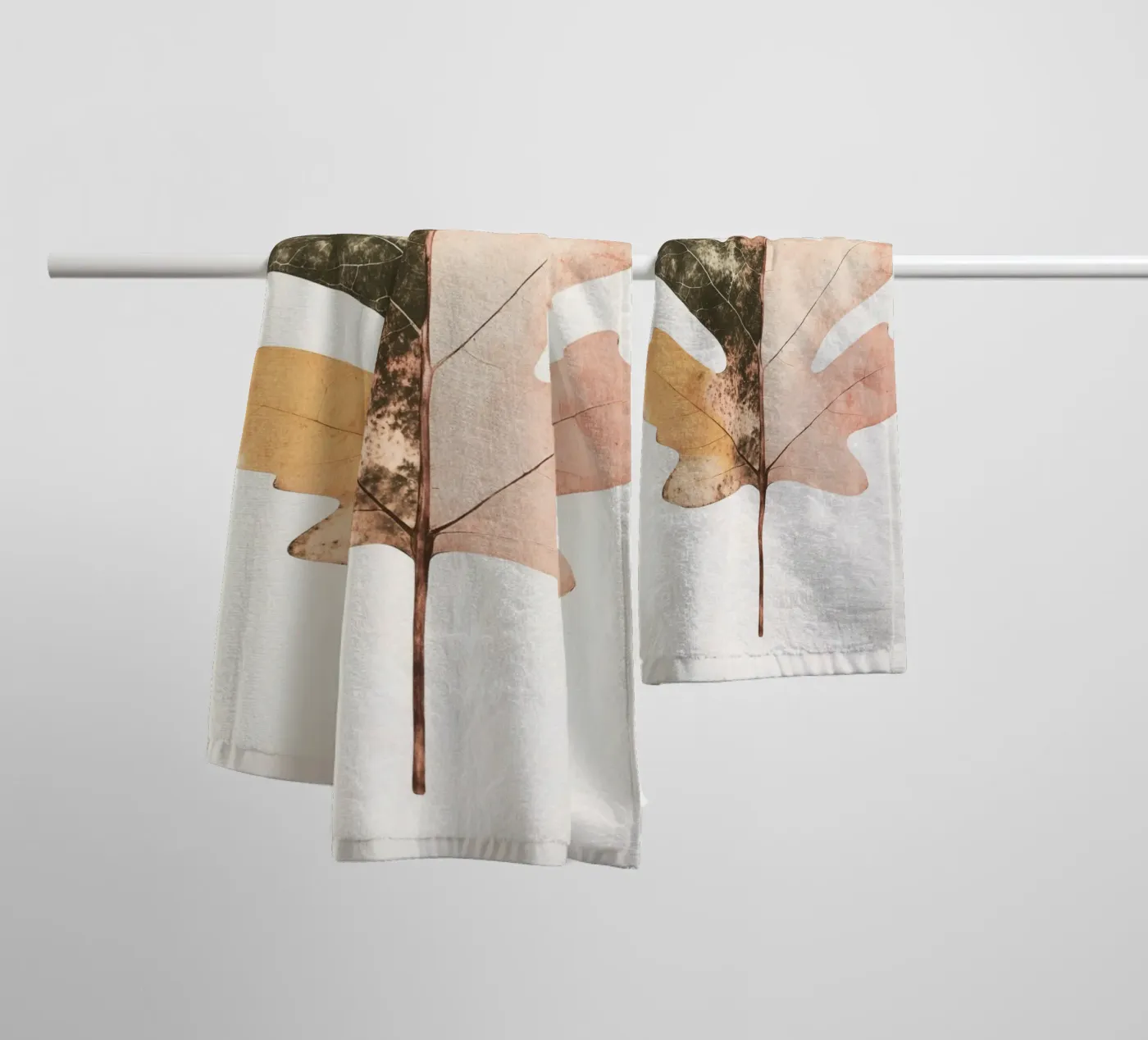 Leaf Lines towel by treechild
