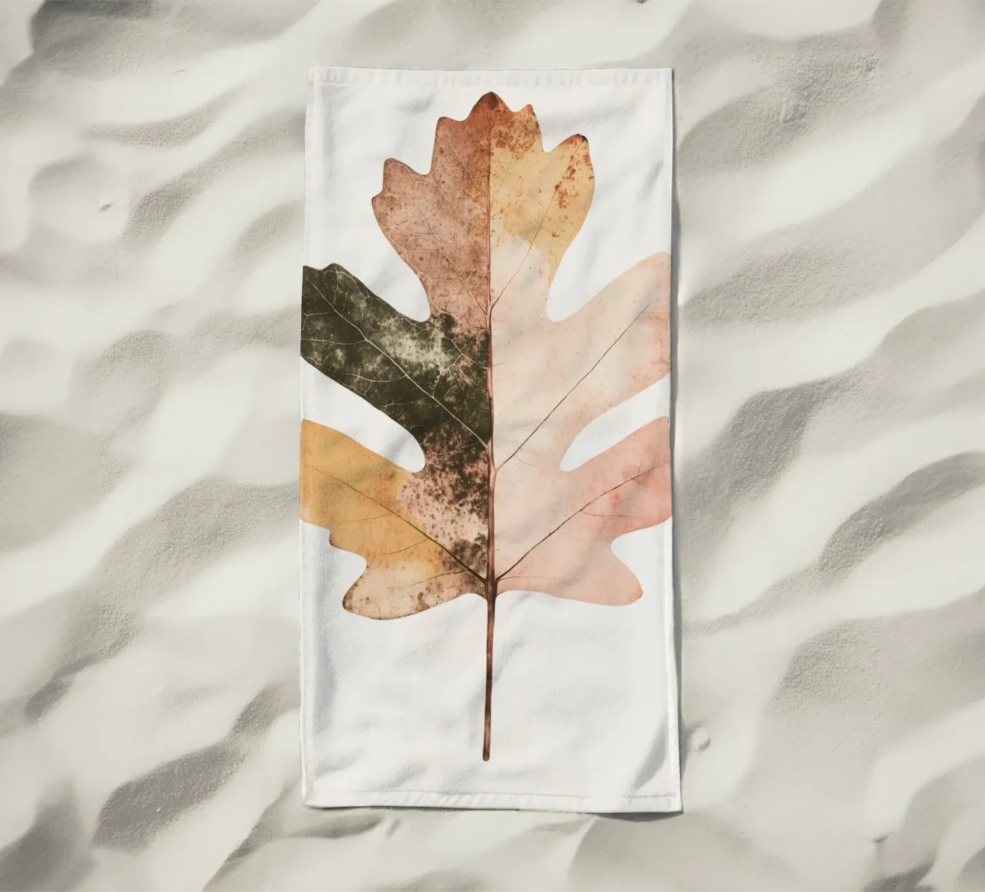 Leaf Lines serviette de plage de treechild