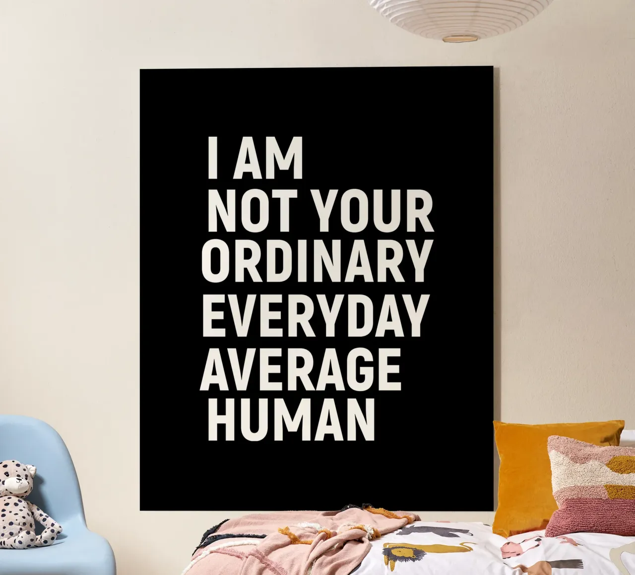 I am not your everyday ordinary average human acrylic glass by happieeagle