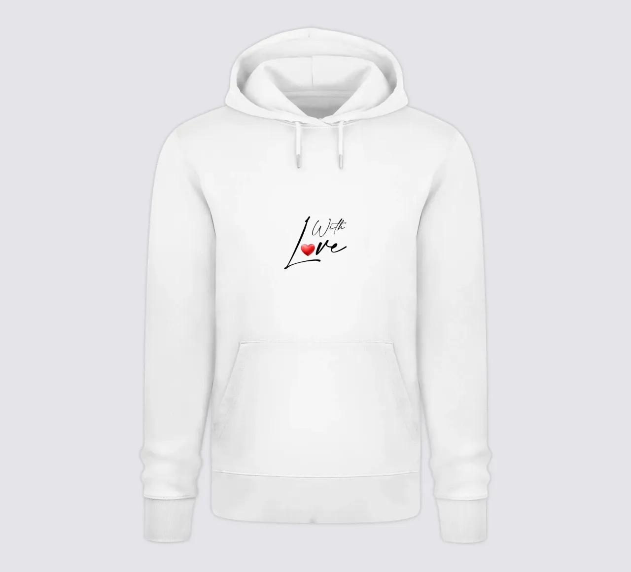 con amore felpa con cappuccio da 🎁 NOBELART