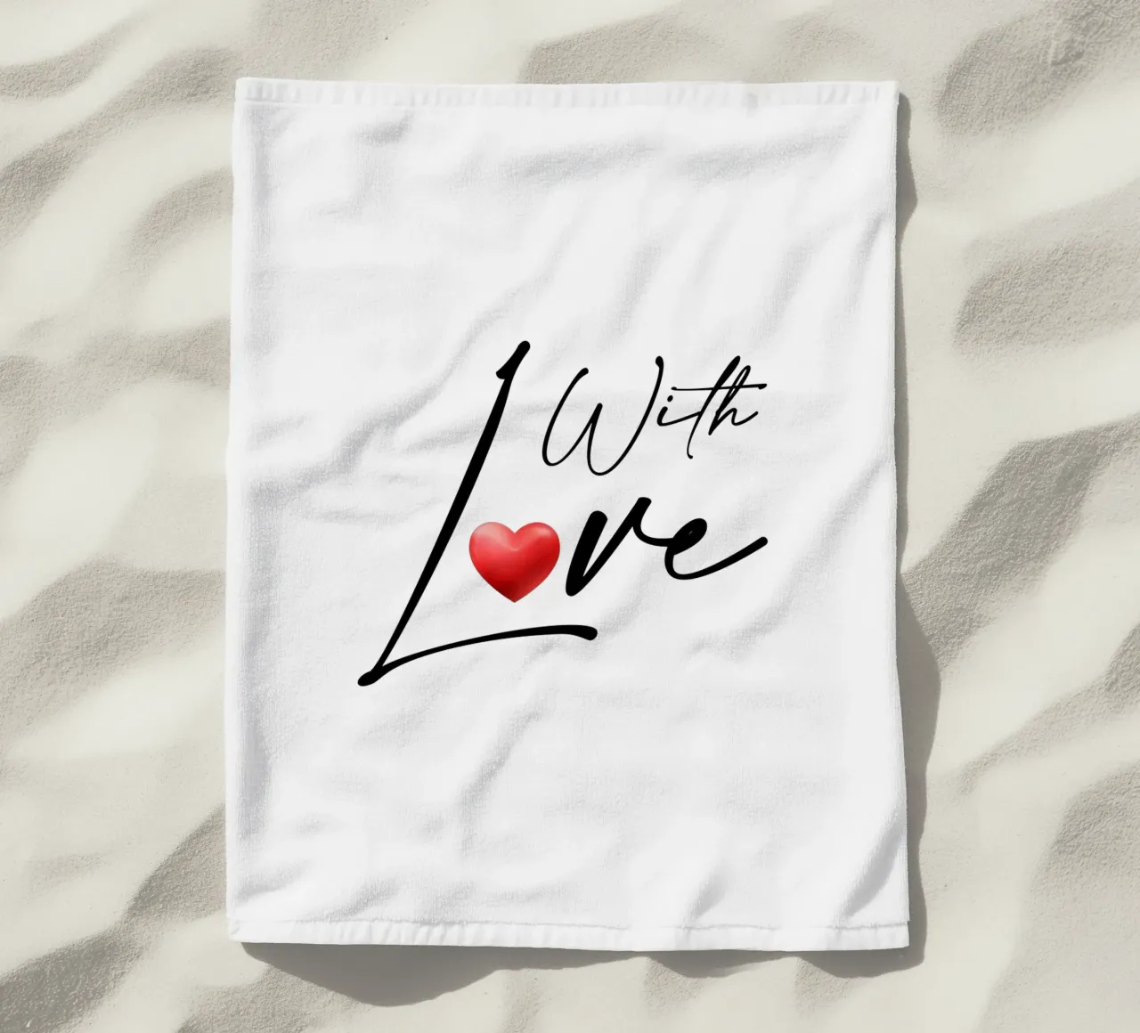con amore telo mare da ARTVI-SHOP