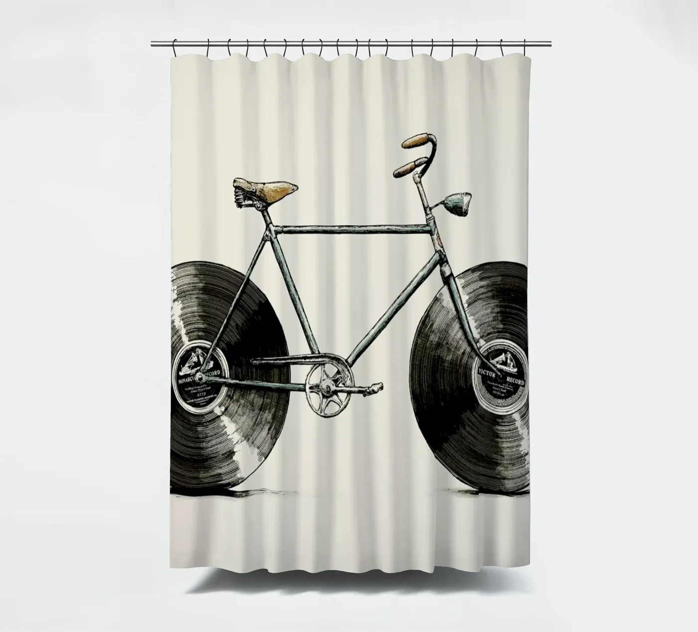 Velophone Duschvorhang von Florent Bodart