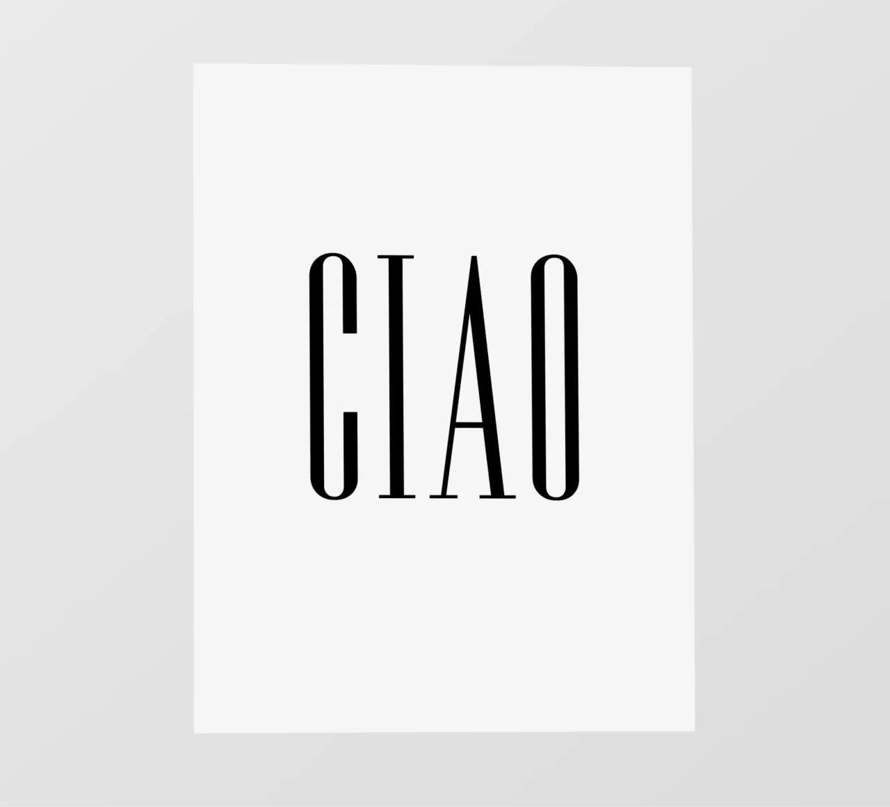 Ciao pellicola backlit da 🎁 NOBELART