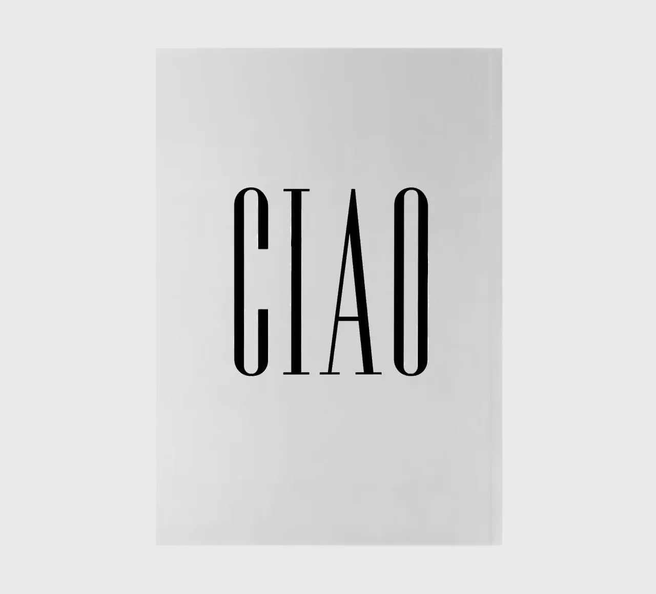 Ciao notebook by 🎁 ARTVI-SHOP