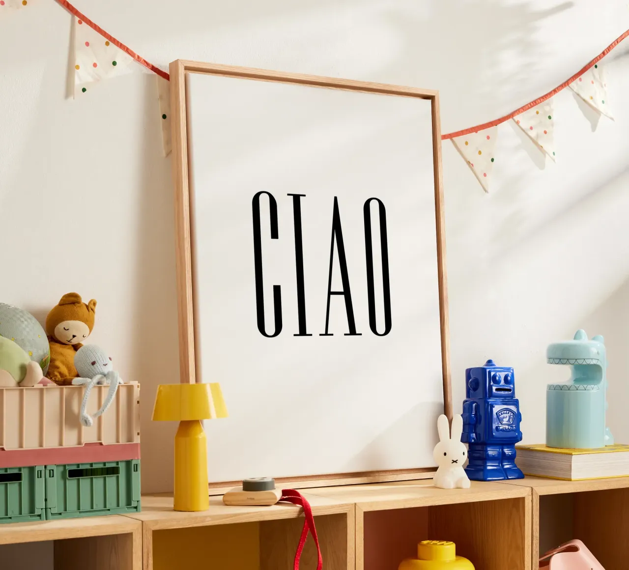 Ciao tela con Cornice a cassetta da 🎁 ARTVI-SHOP