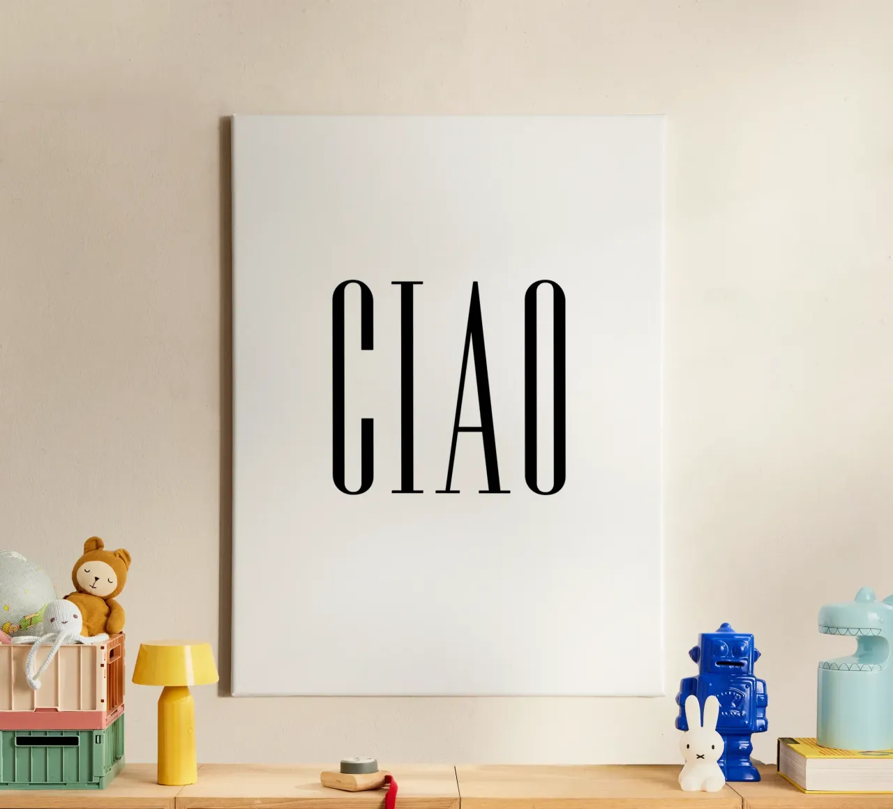 Ciao tela con Cornice a cassetta da 🎁 ARTVI-SHOP
