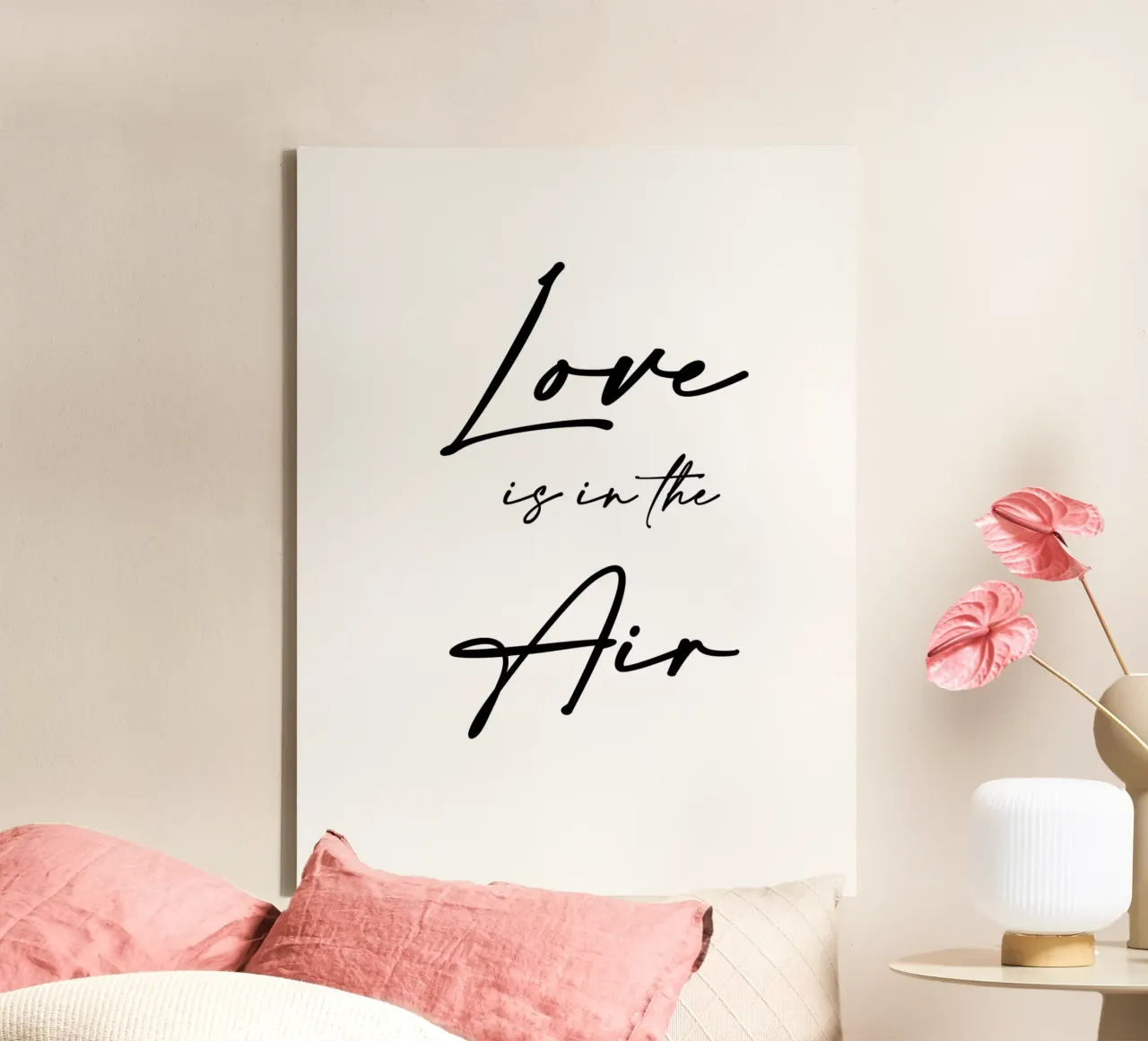 L'amore è nell'aria tela con Cornice a cassetta da 🎁 ARTVI-SHOP