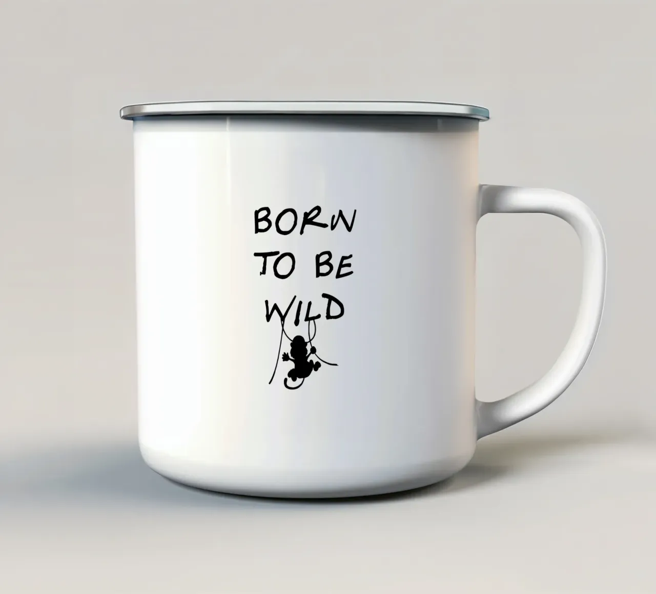 Born to be Wild! tazza in smalto da 🎁 ARTVI-SHOP