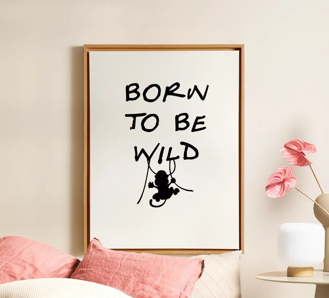 Born to be Wild! tela con Cornice a cassetta da 🎁 ARTVI-SHOP