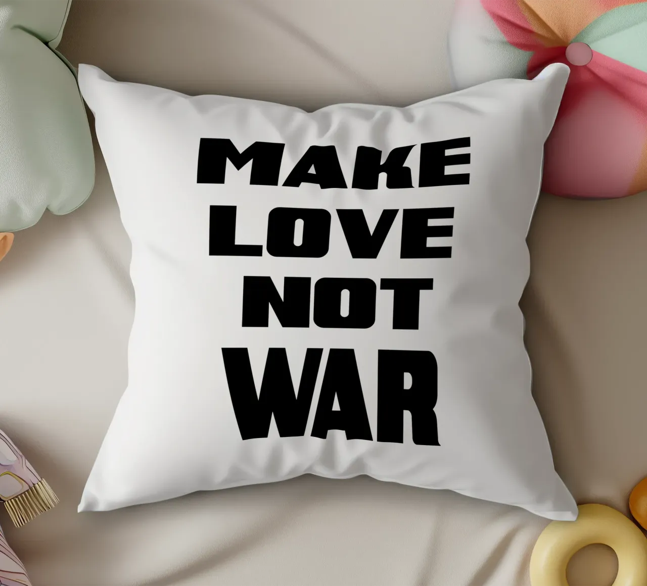Fate l'amore, non la guerra cuscino da 🎁 ARTVI-SHOP