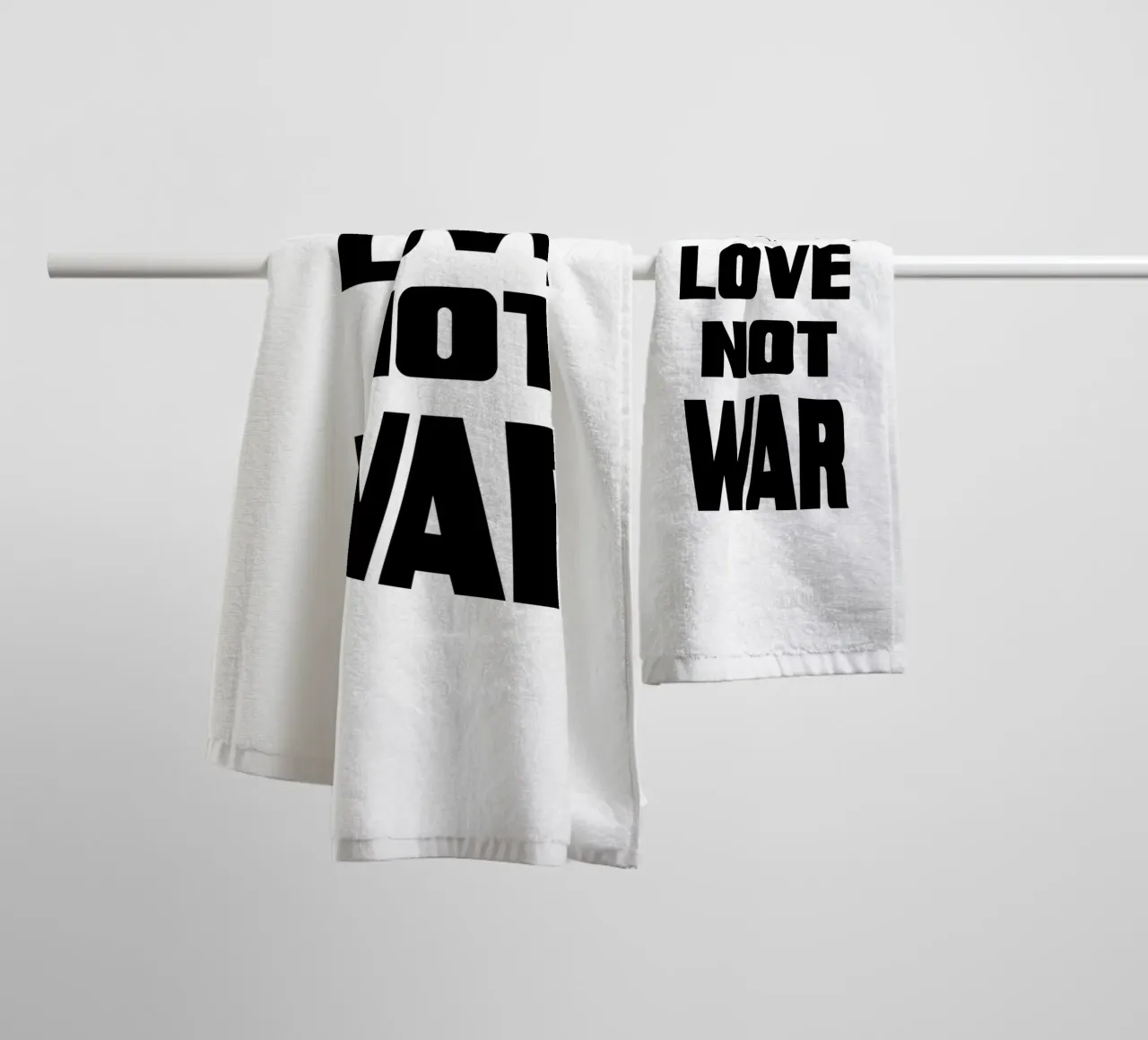 Fate l'amore, non la guerra asciugamano da bagno da 🎁 ARTVI-SHOP