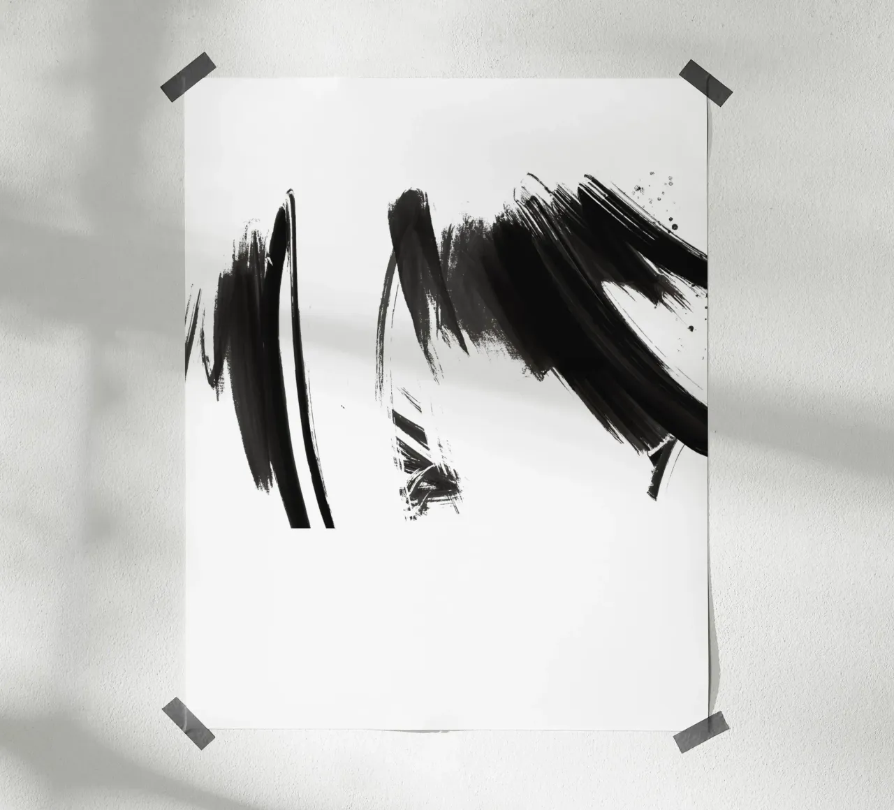Abstract Brush Stroke carta hahnemühle da KHouse Studio