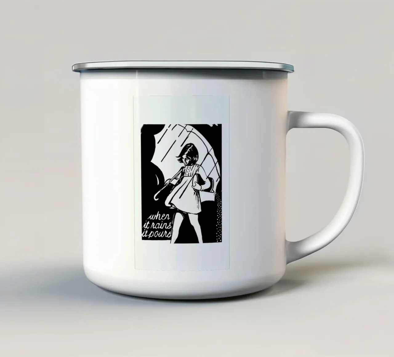 Pours taza de esmalte de JRuggs