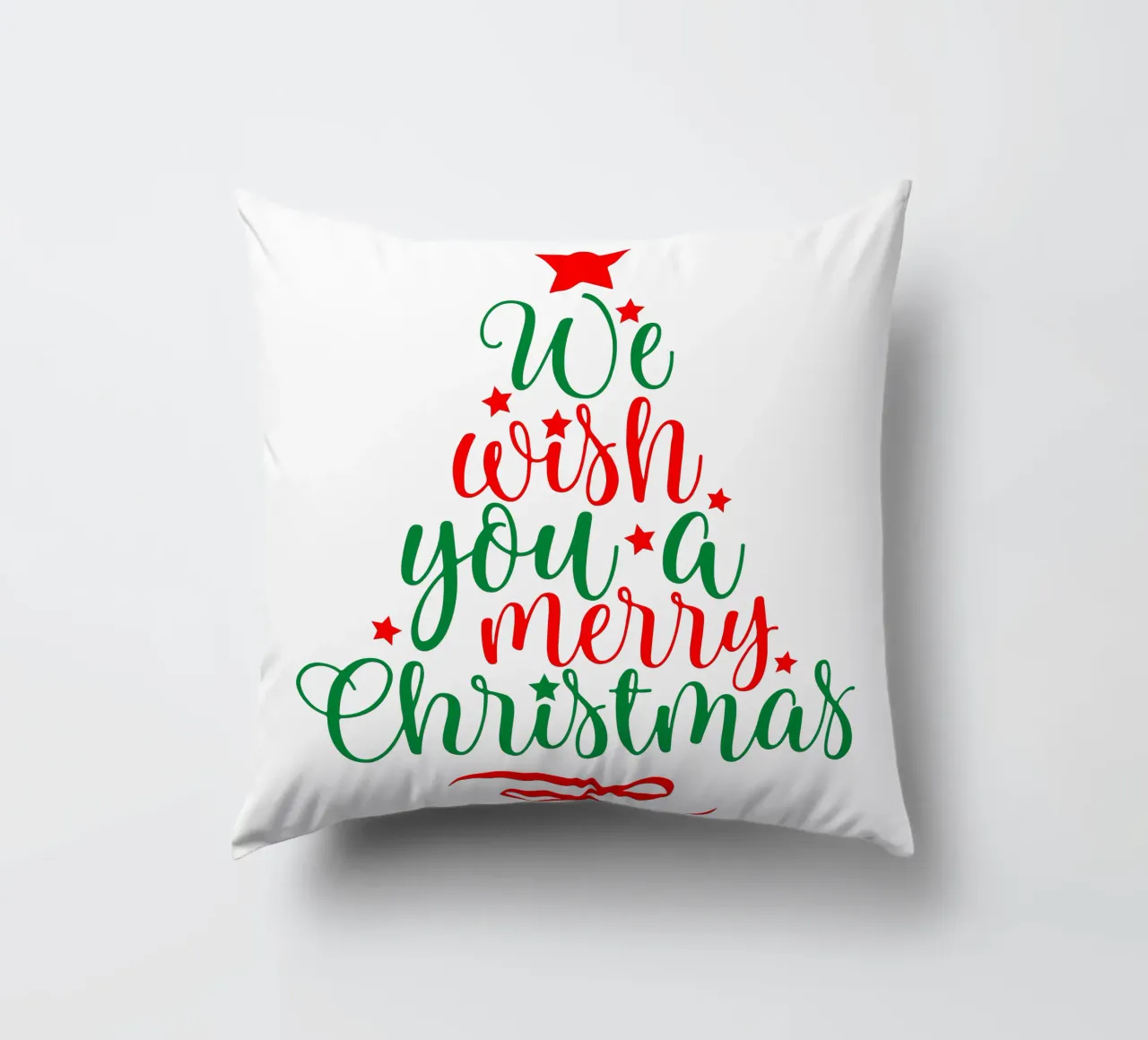 Chritsmas Quote Christmas Tree decorative cushion by onefeelshop