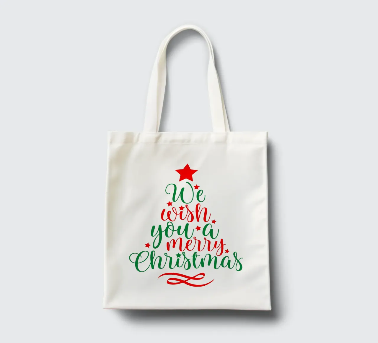 Chritsmas Quote Christmas Tree tote bag by onefeelshop