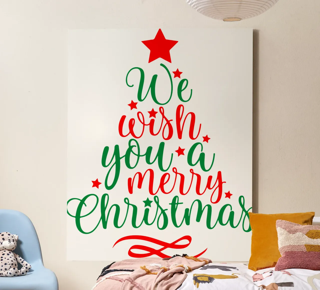 Chritsmas Quote Christmas Tree canvas by onefeelshop
