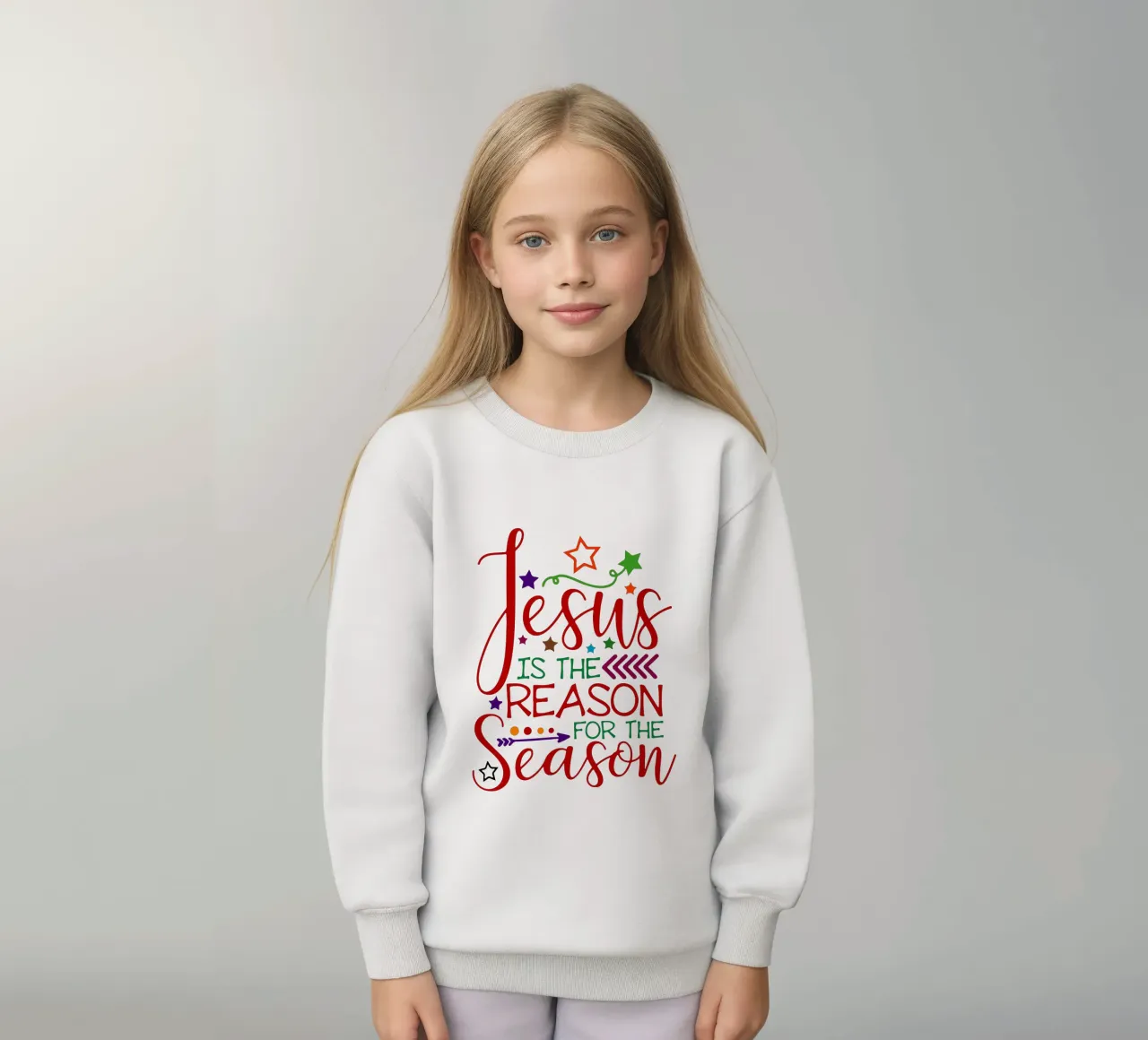 Gesù è la ragione della stagione felpa bambino da onefeelshop
