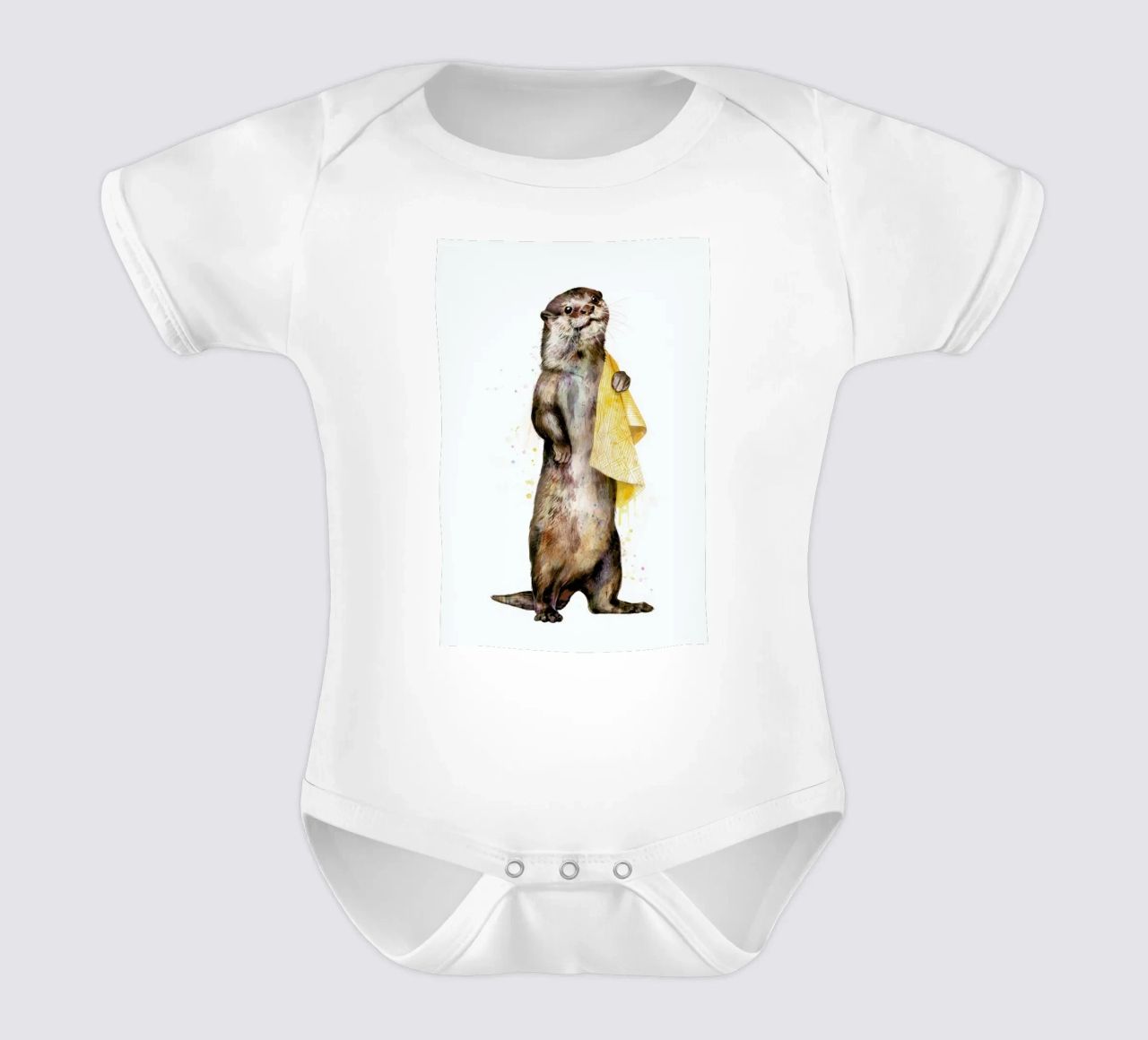 Otter body neonato maniche corte da Laura Graves
