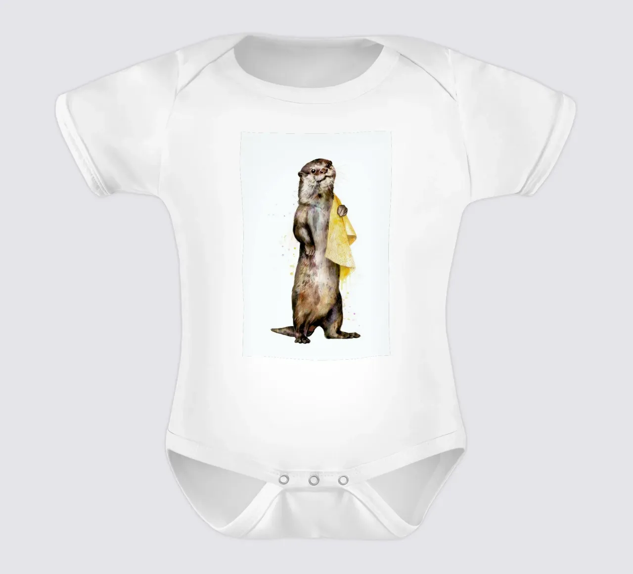 Otter body neonato maniche corte da Laura Graves