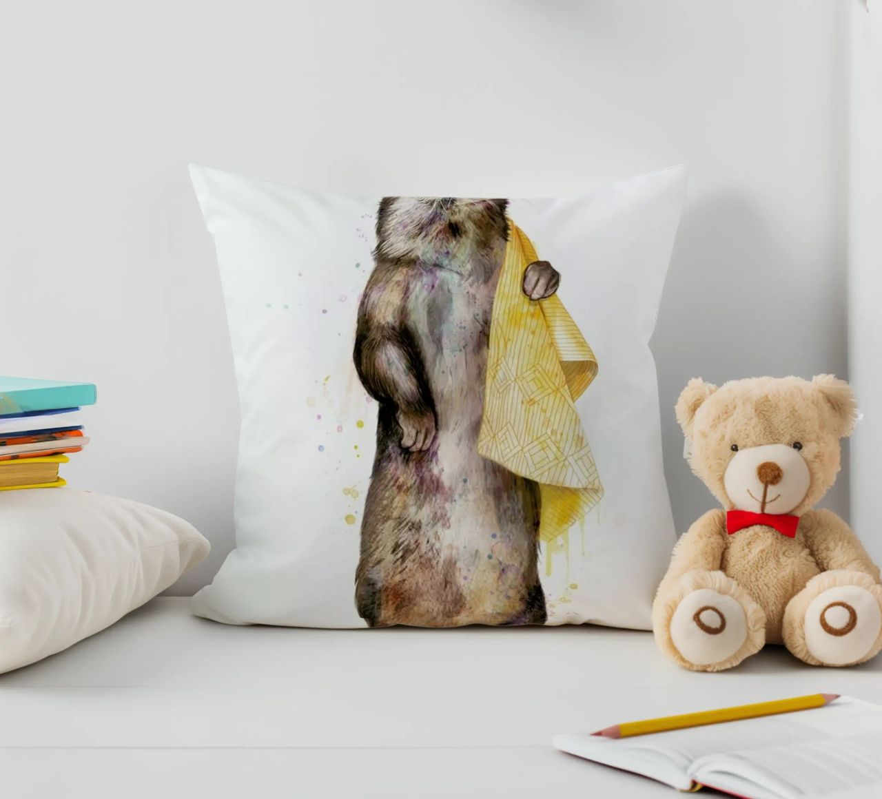 Otter cuscino da Laura Graves