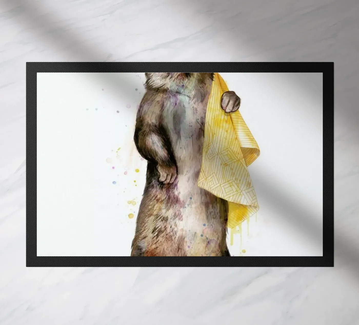 Otter doormat by Laura Graves