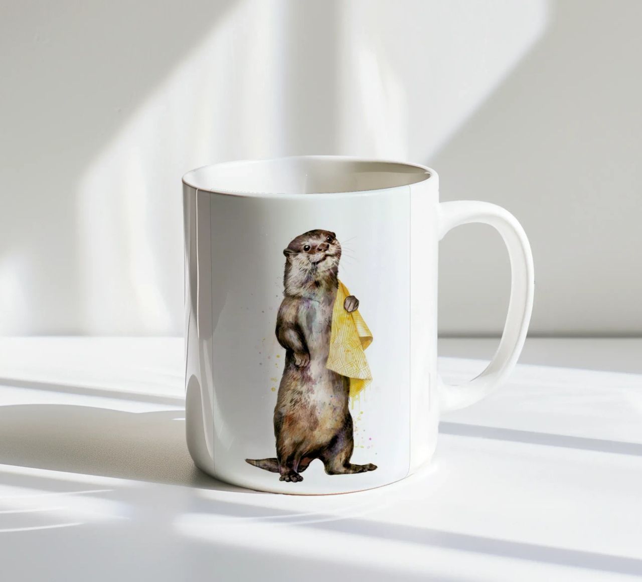 Otter tazza in ceramica da Laura Graves