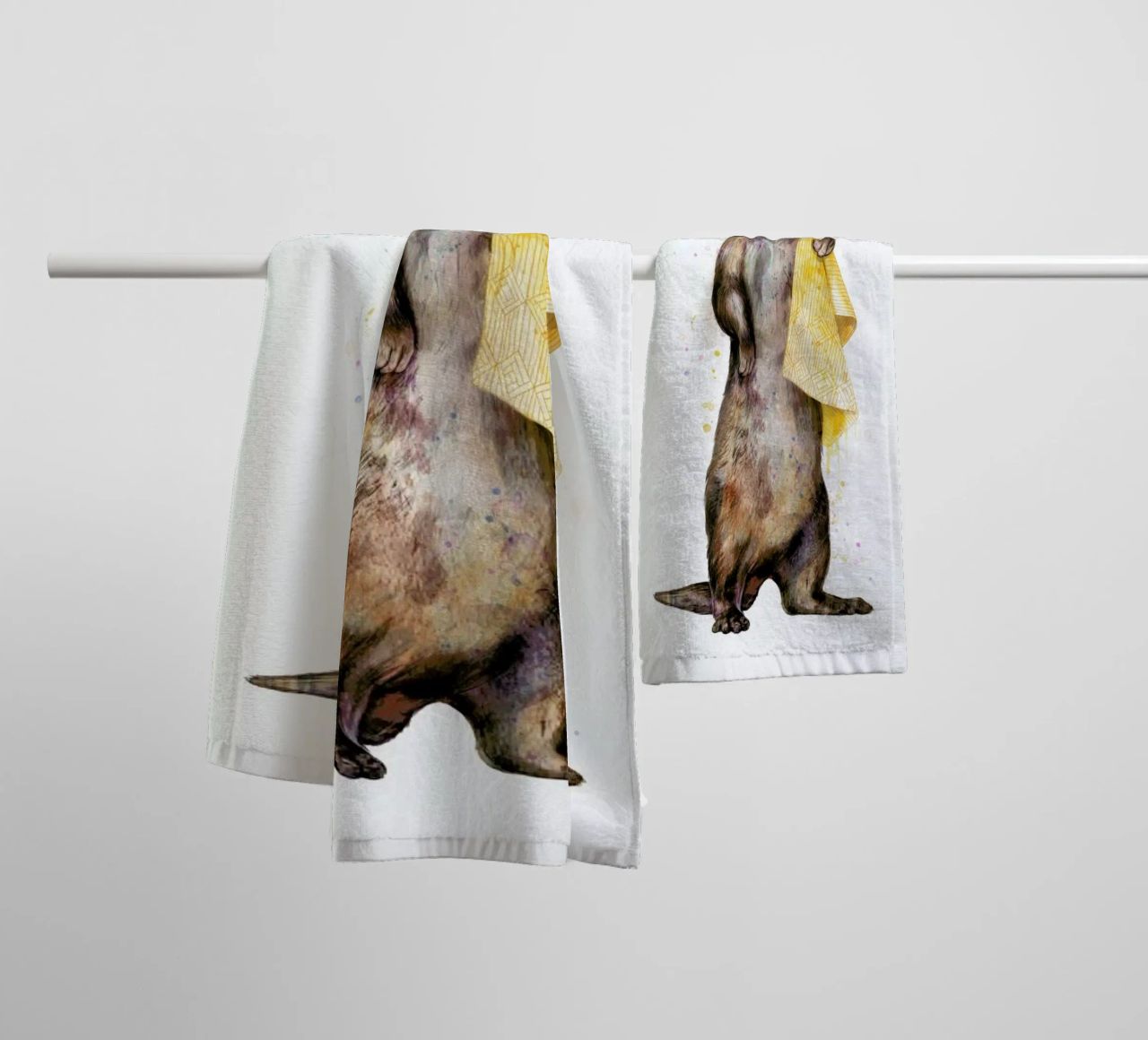 Otter serviette de bain de Laura Graves