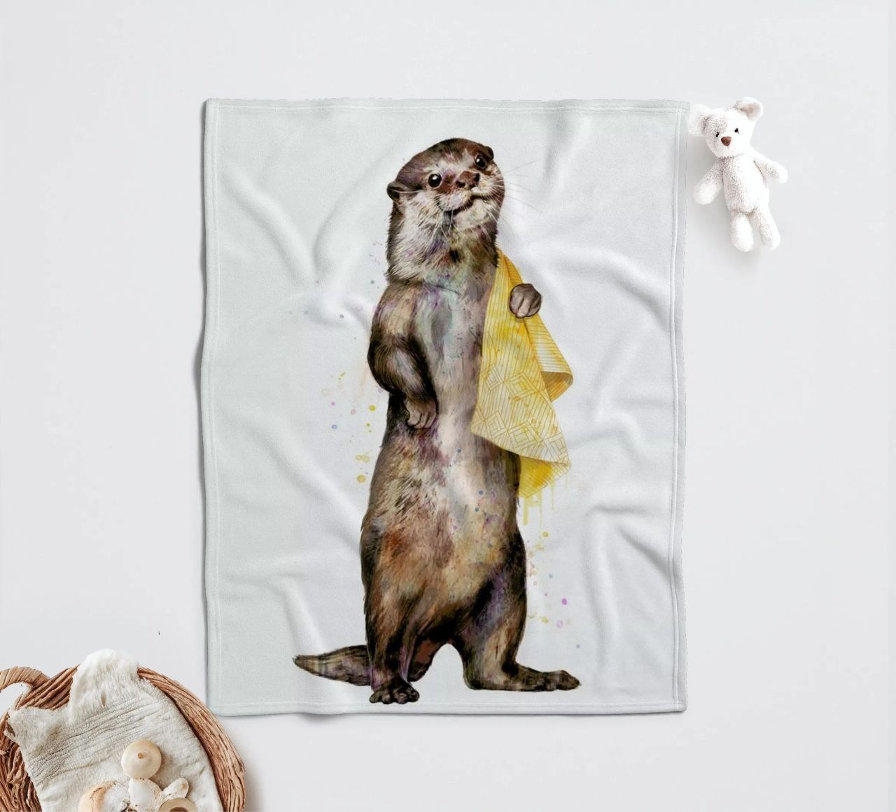 Otter coperta in pile da Laura Graves
