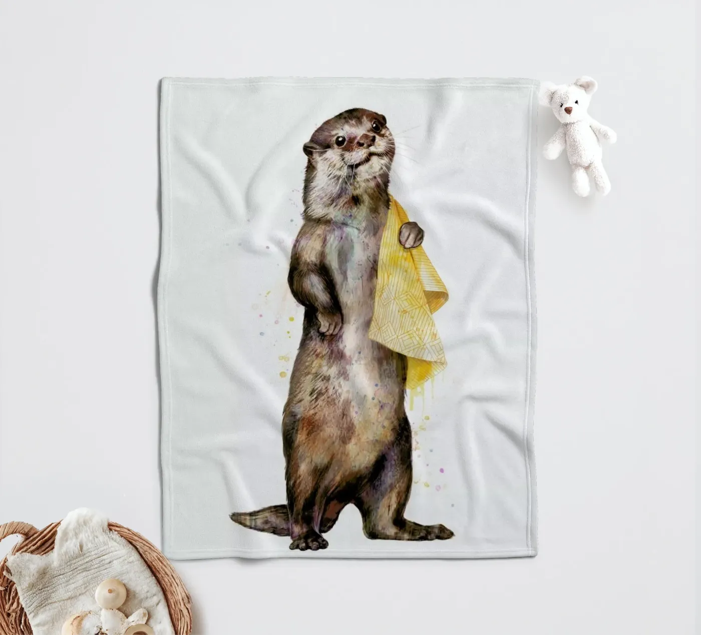 Otter Fleecedecke von Laura Graves