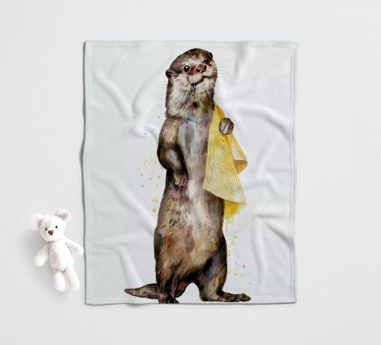 Otter coperta in pile da Laura Graves