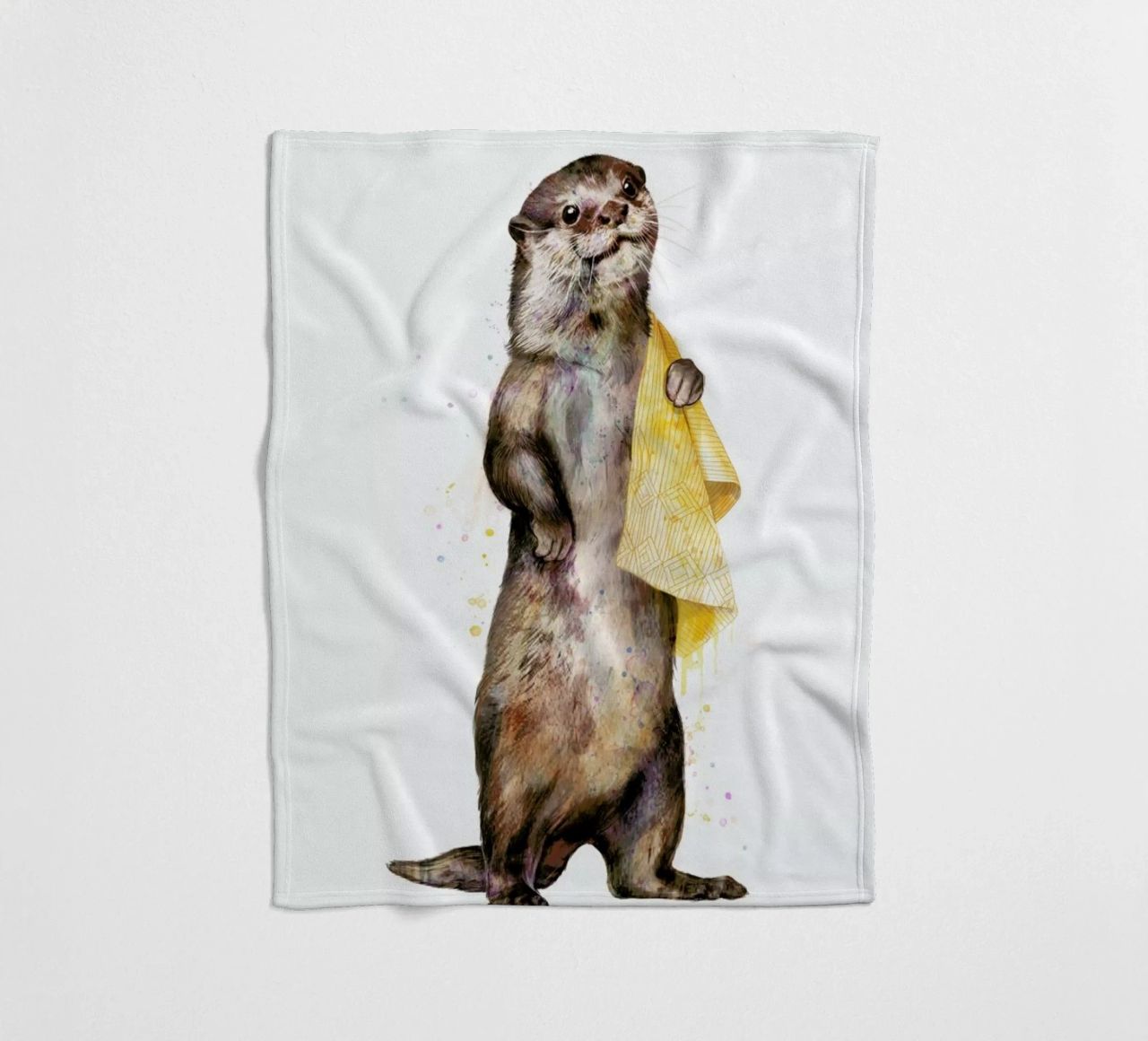 Otter coperta in pile da Laura Graves