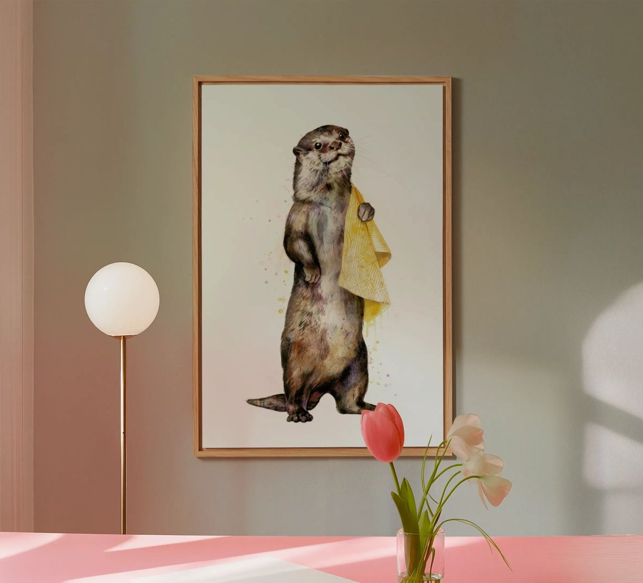 Otter alluminio dibond da Laura Graves