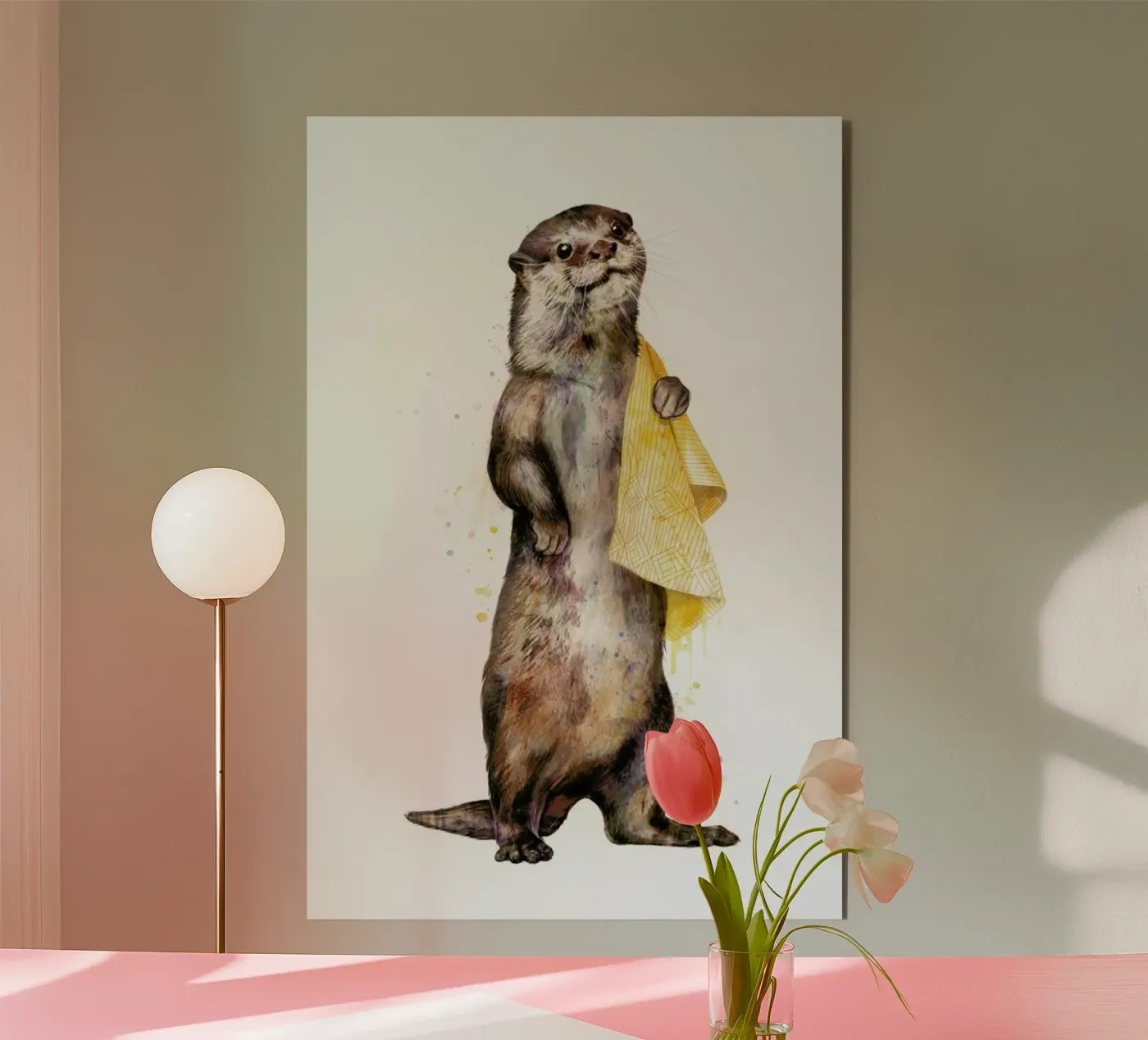 Otter alluminio dibond da Laura Graves