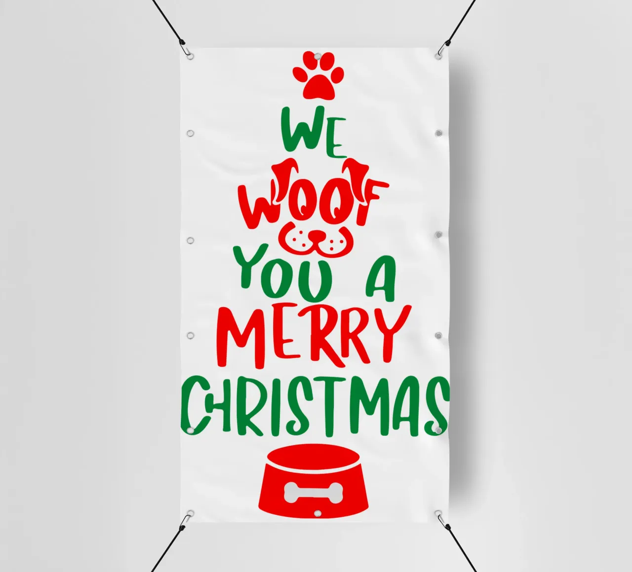 Wir wünschen Ihnen ein frohes Weihnachtsfest PVC Plane von onefeelshop