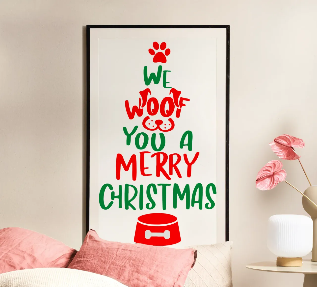 Wir wünschen Ihnen ein frohes Weihnachtsfest Poster von onefeelshop