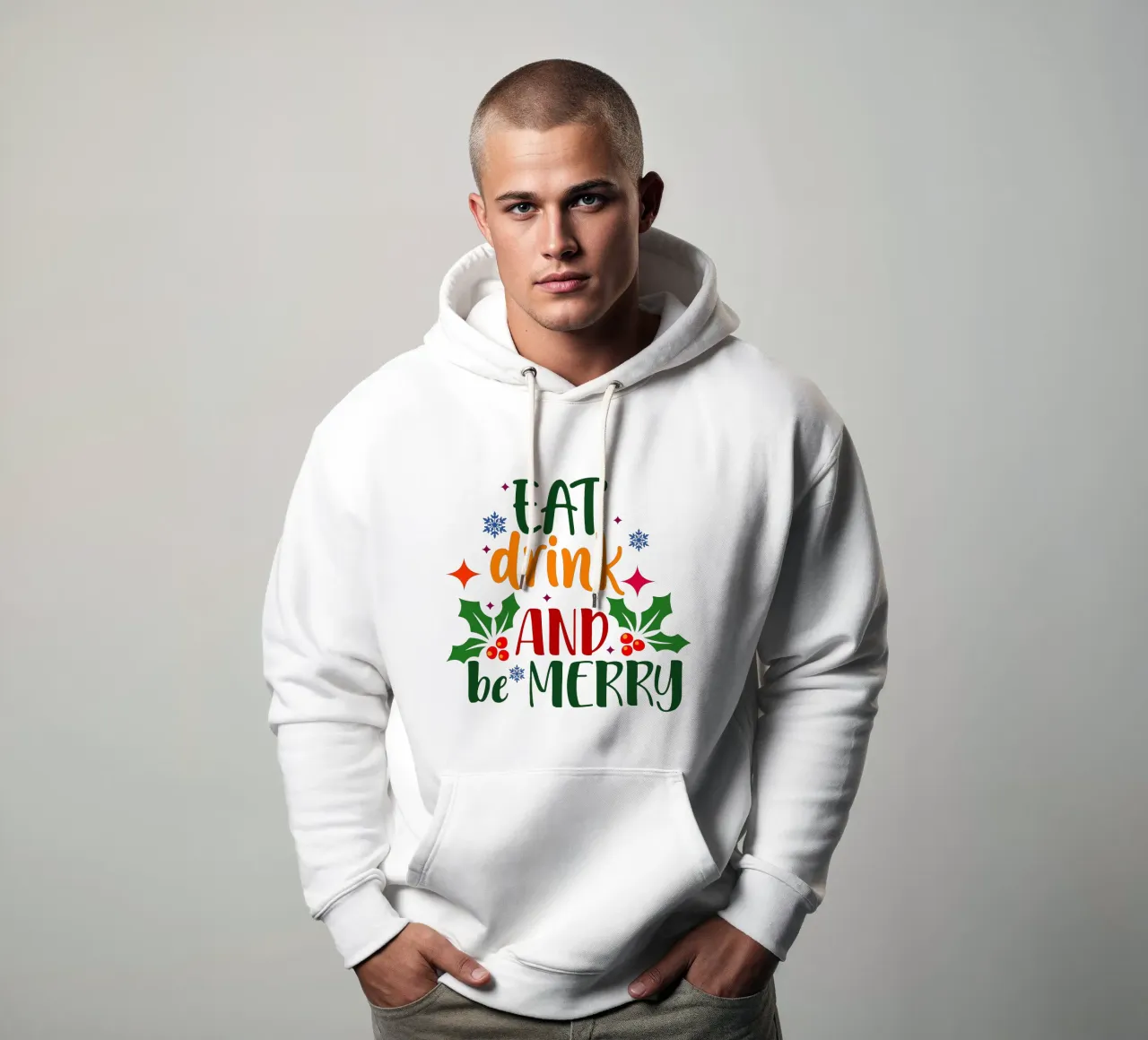 mangiare bere e stare allegri felpa con cappuccio da onefeelshop
